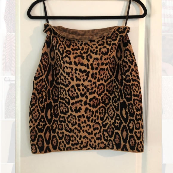 BCBGMaxAzria Dresses & Skirts - BCBG leopard bandage skirt size medium